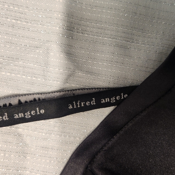 ALFRED ANGELO SIZE L Black Ruched Midi Dress Sweetheart Neckline - Picture 8 of 10